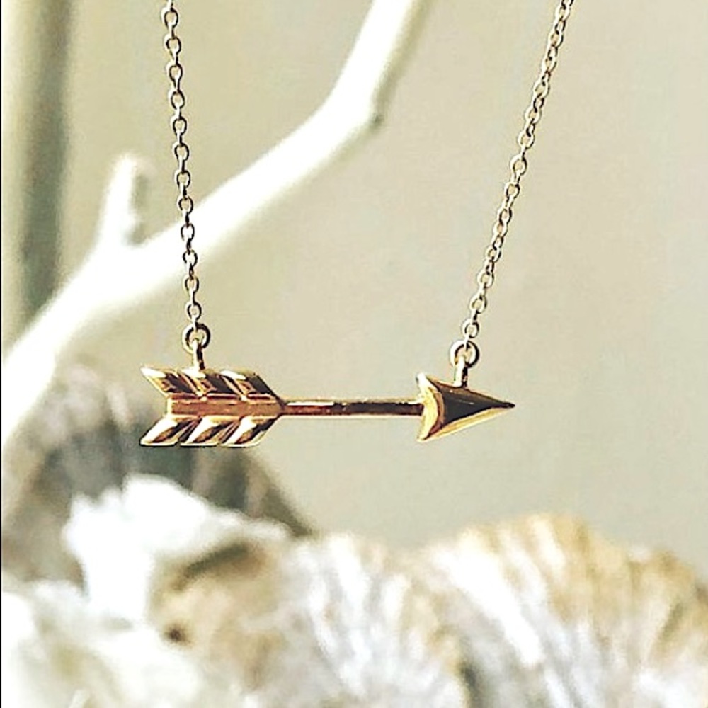 BNIB- 14kyg Arrow Necklace